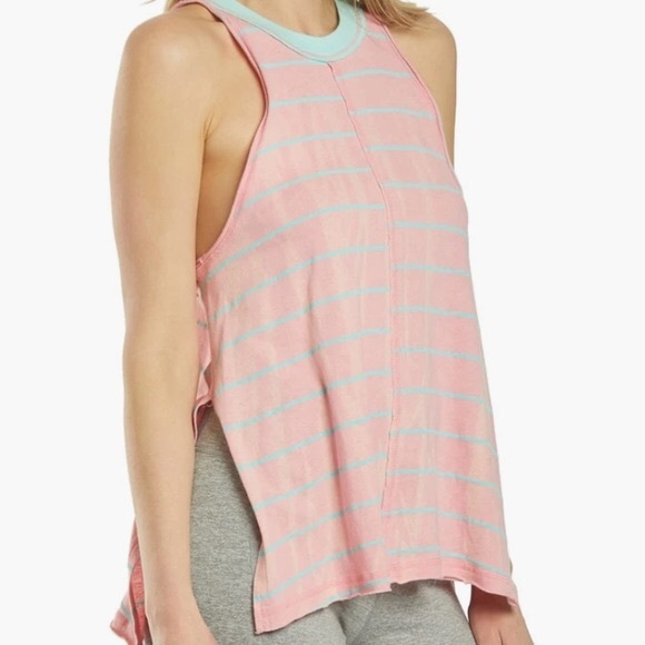 FP Movement Faded Pink Striped Tank Top Size M NWT - Picture 4 of 12